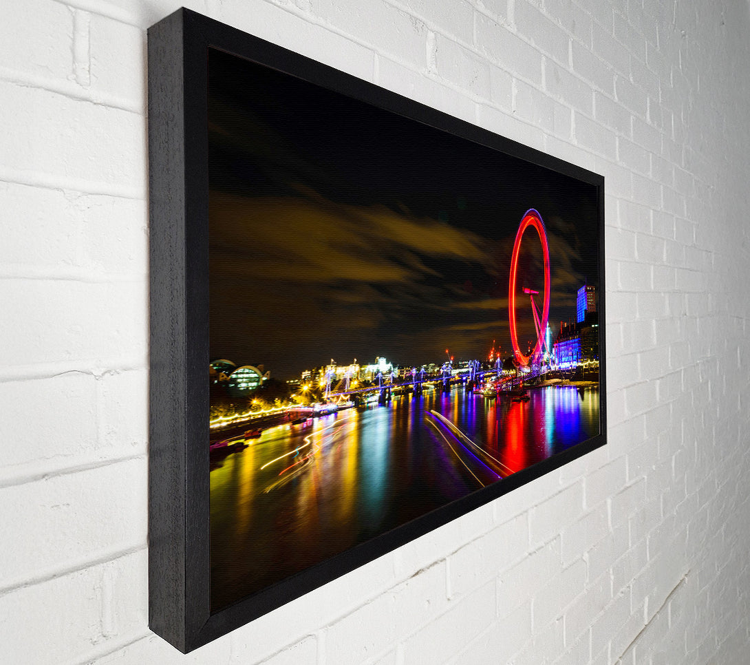  A Canvas Print of The London Eye Night Canvas Art