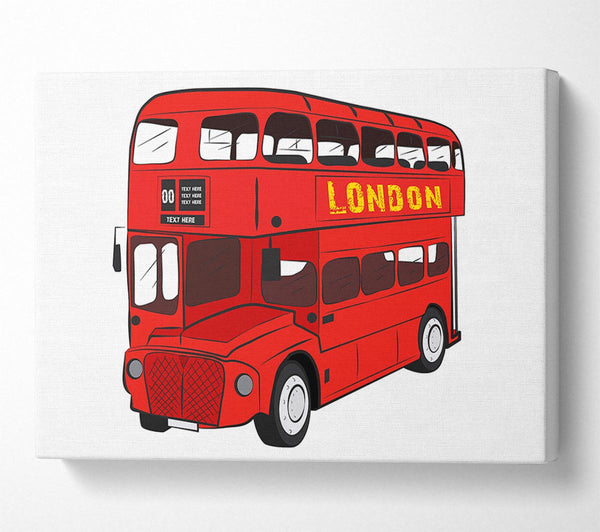 Iconic Red Bus Canvas Print