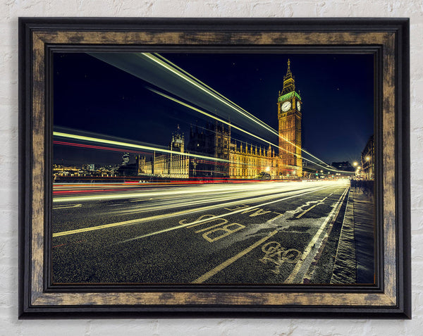 Big Ben Speed Of Light 4 Framed Print