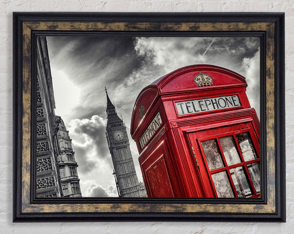 Iconic Big Ben Phone Framed Print