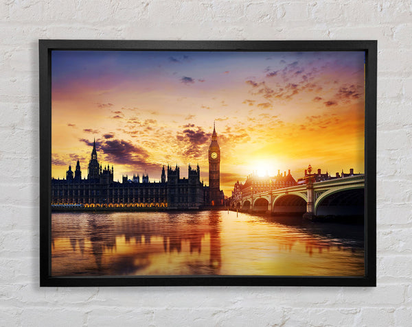 Sonnenuntergang über den Houses of Parliament