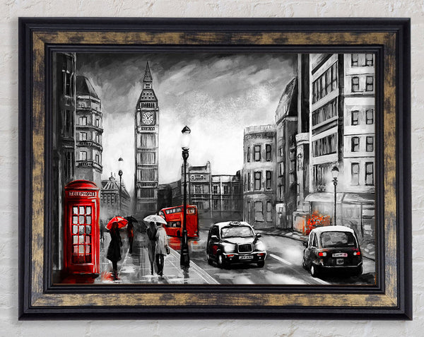 Iconic London Streets Framed Print