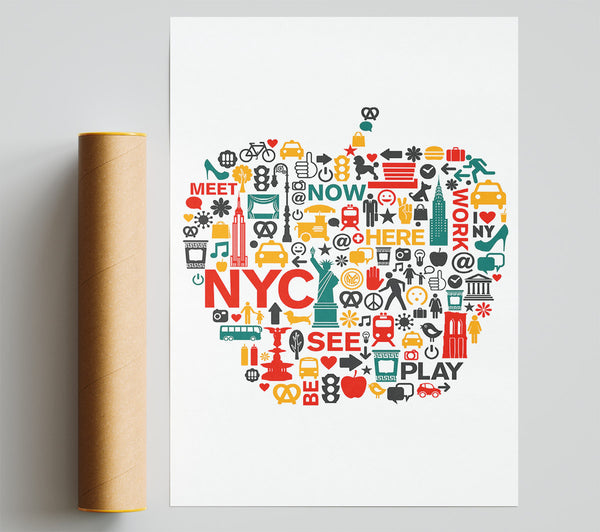 The Big Apple Sightseeing Poster