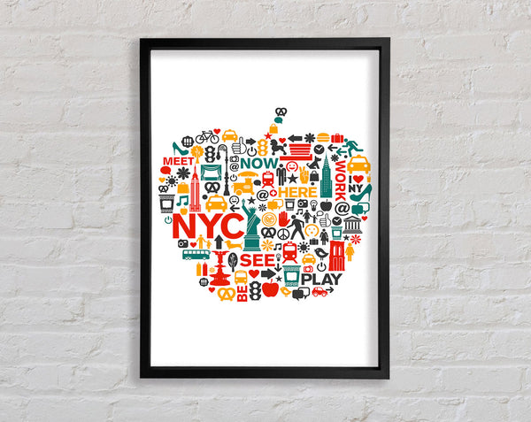 The Big Apple Sightseeing Framed Print