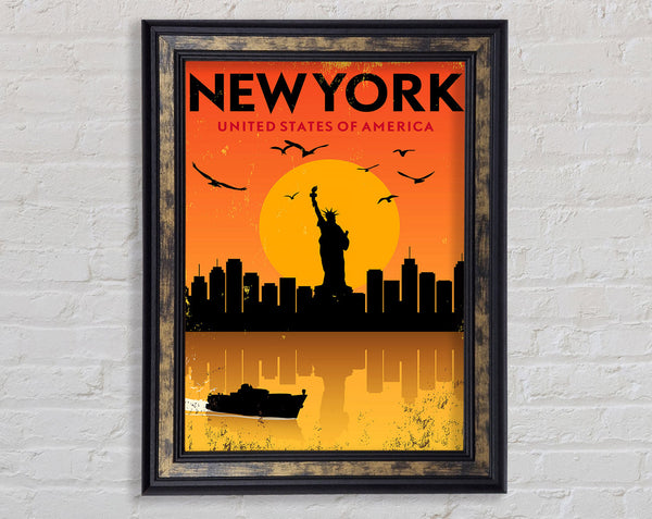 Statue of Liberty Poster Framed Print