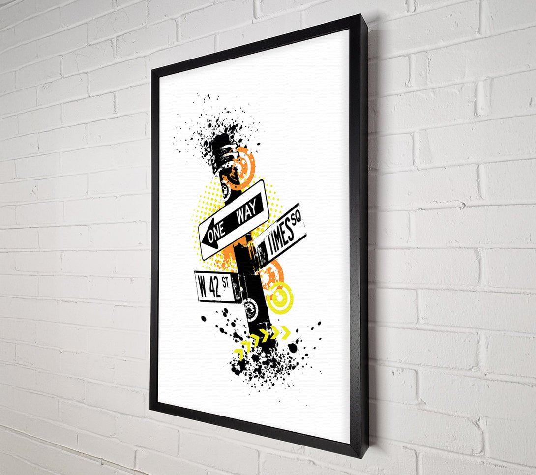  A Canvas Print of Funky Street Signs Canvas Wall Art