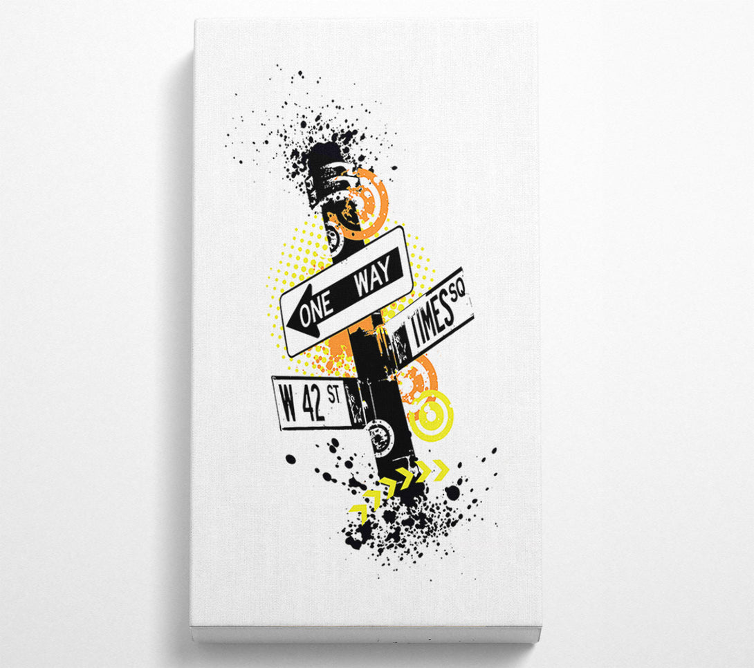  A Canvas Print of Funky Street Signs Canvas Wall Art