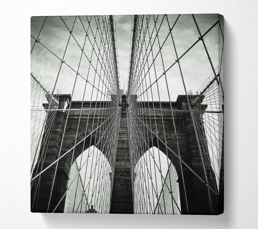  A Canvas Print of Brooklyn Bridge Arches Canvas Art