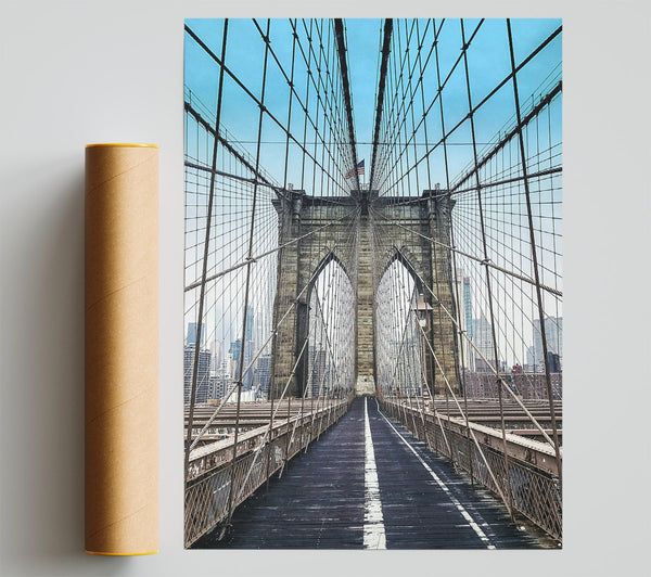 Structure Of Brooklyn Bridge 1 Print
