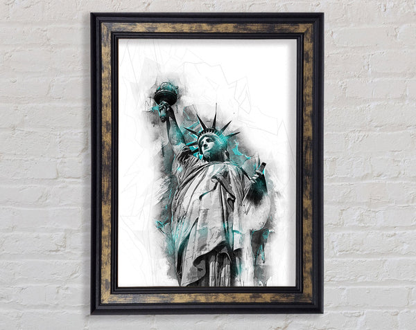 Statue of Liberty Blues Framed Print