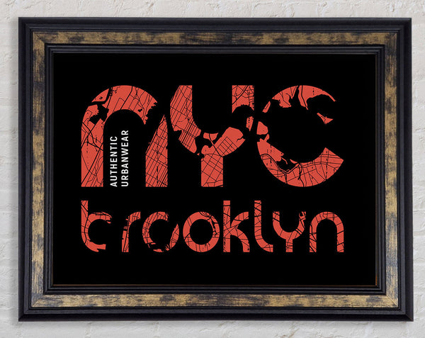 NYC Brooklyn Framed Print
