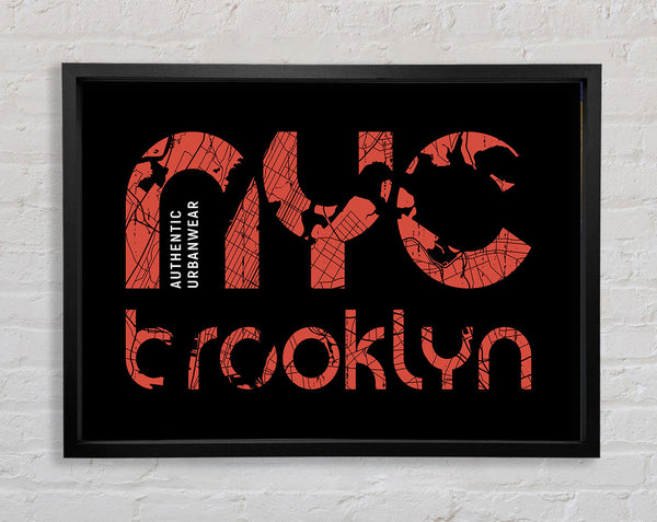 NYC Brooklyn Framed Print