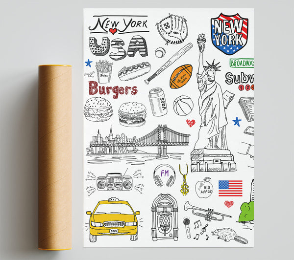 Sightseeing In Nyc Poster