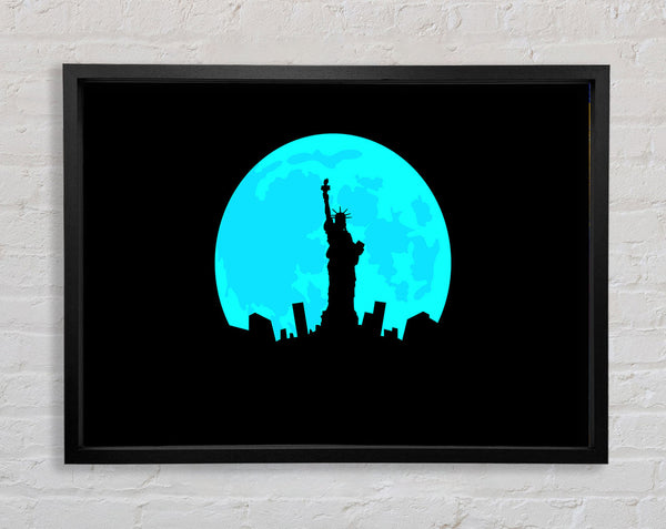 Freiheitsstatue im blauen Mond