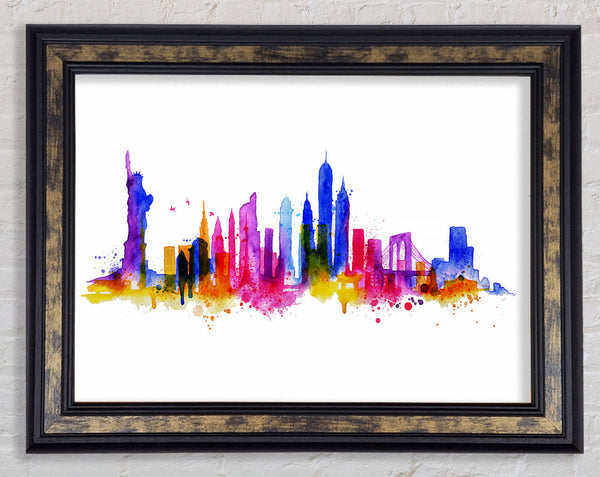 NYC Rainbow Framed Print