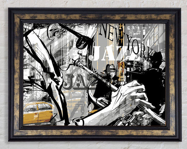Jazz In NYC Framed Print