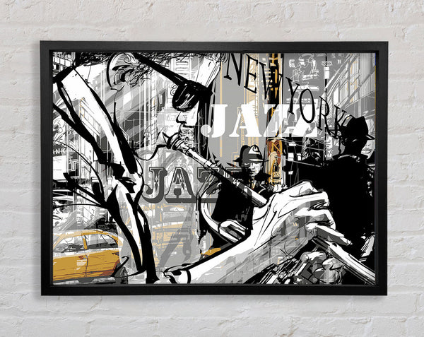 Jazz In NYC Framed Print