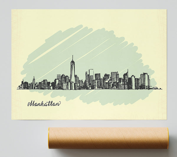 Outline Of The City 8 Giclee Print