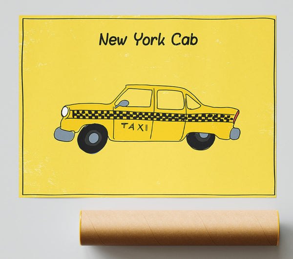 Nyc Retro Cab Poster