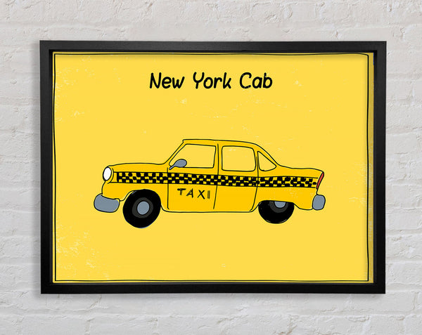 NYC Retro Cab Framed Print