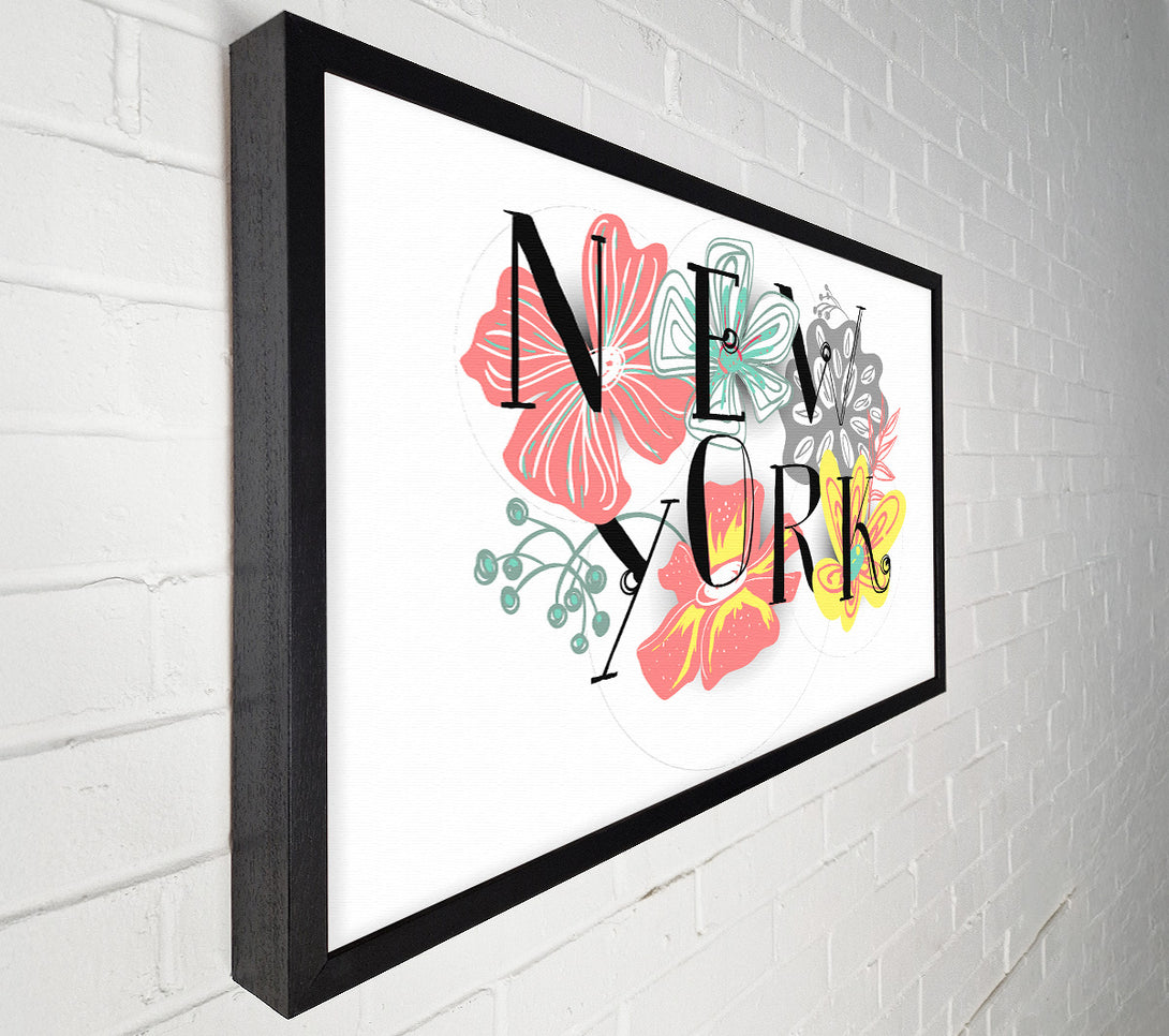  A Canvas Print of Flower City Canvas Wall Art