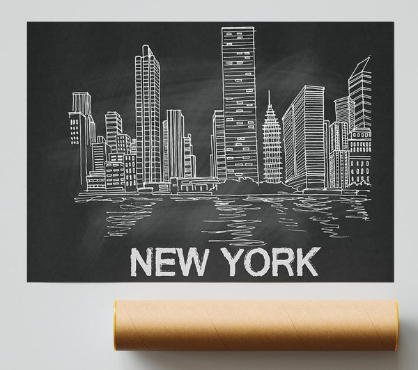 Nyc Chalk Poster