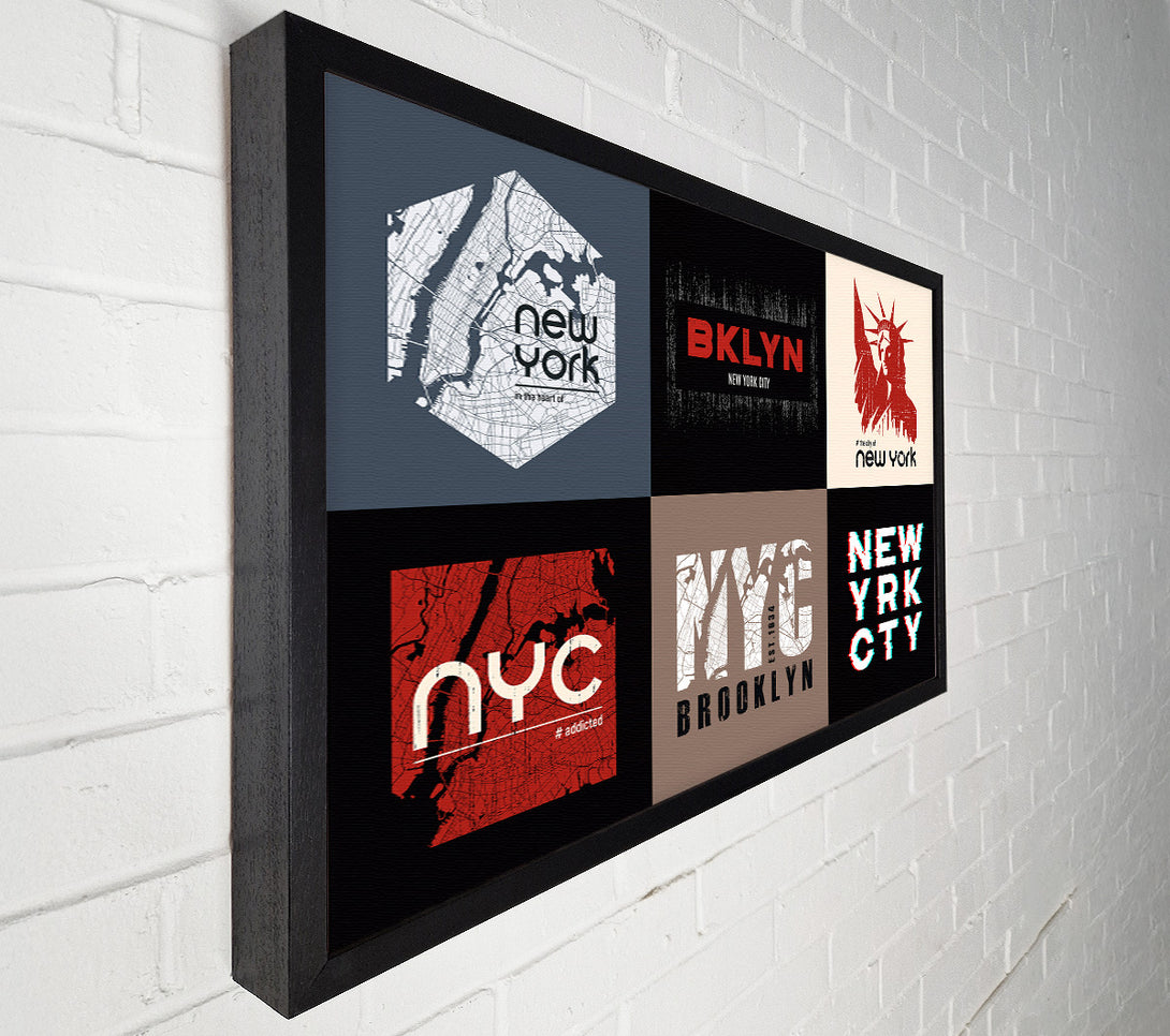  A Canvas Print of New York Signs Canvas Print