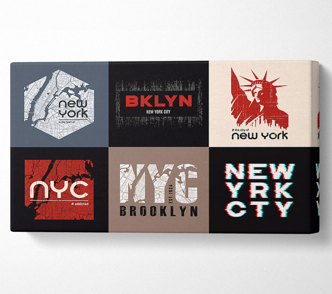  A Canvas Print of New York Signs Canvas Print