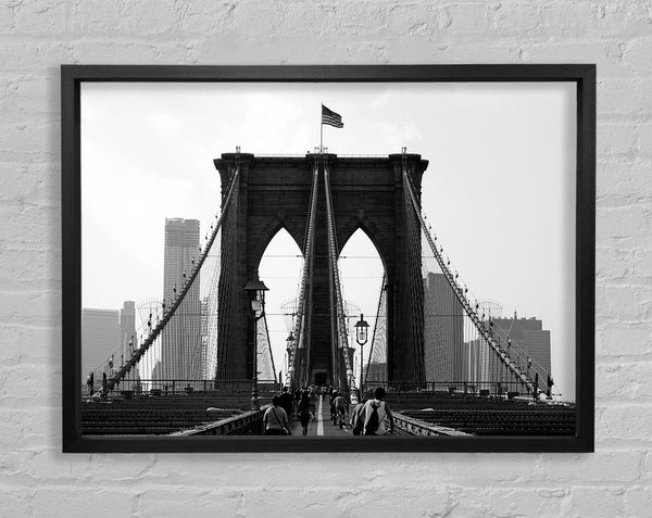 Mit dem Rad über die Brooklyn Bridge in die Stadt