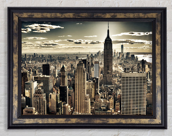 NYC Just After The Storm Framed Print
