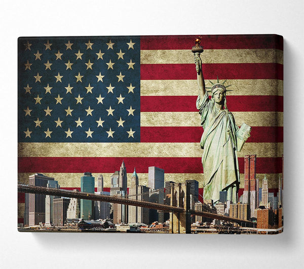  A Canvas Print of NYC Montage Canvas Wall Art