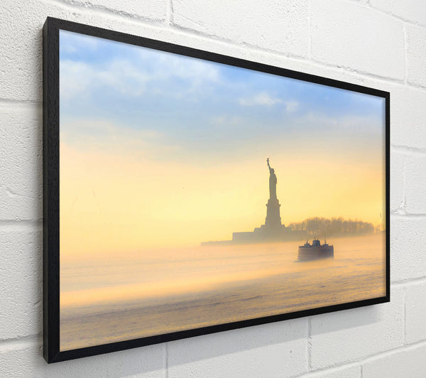 Mist Over The Statue Of Liberty