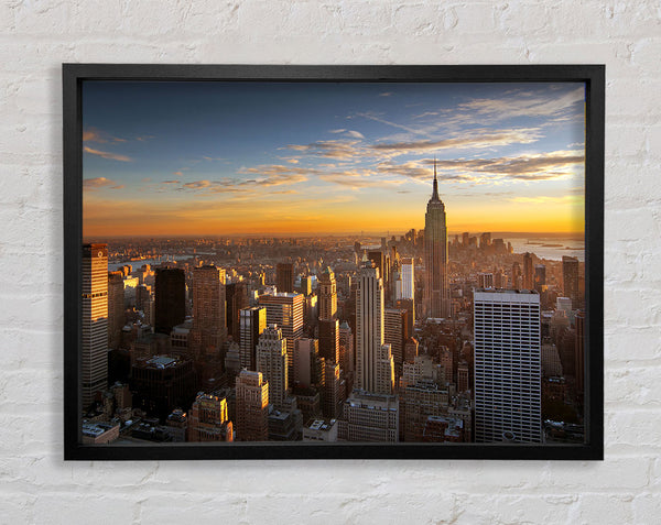 Sunrise Over The City That Never Sleeps Framed Print
