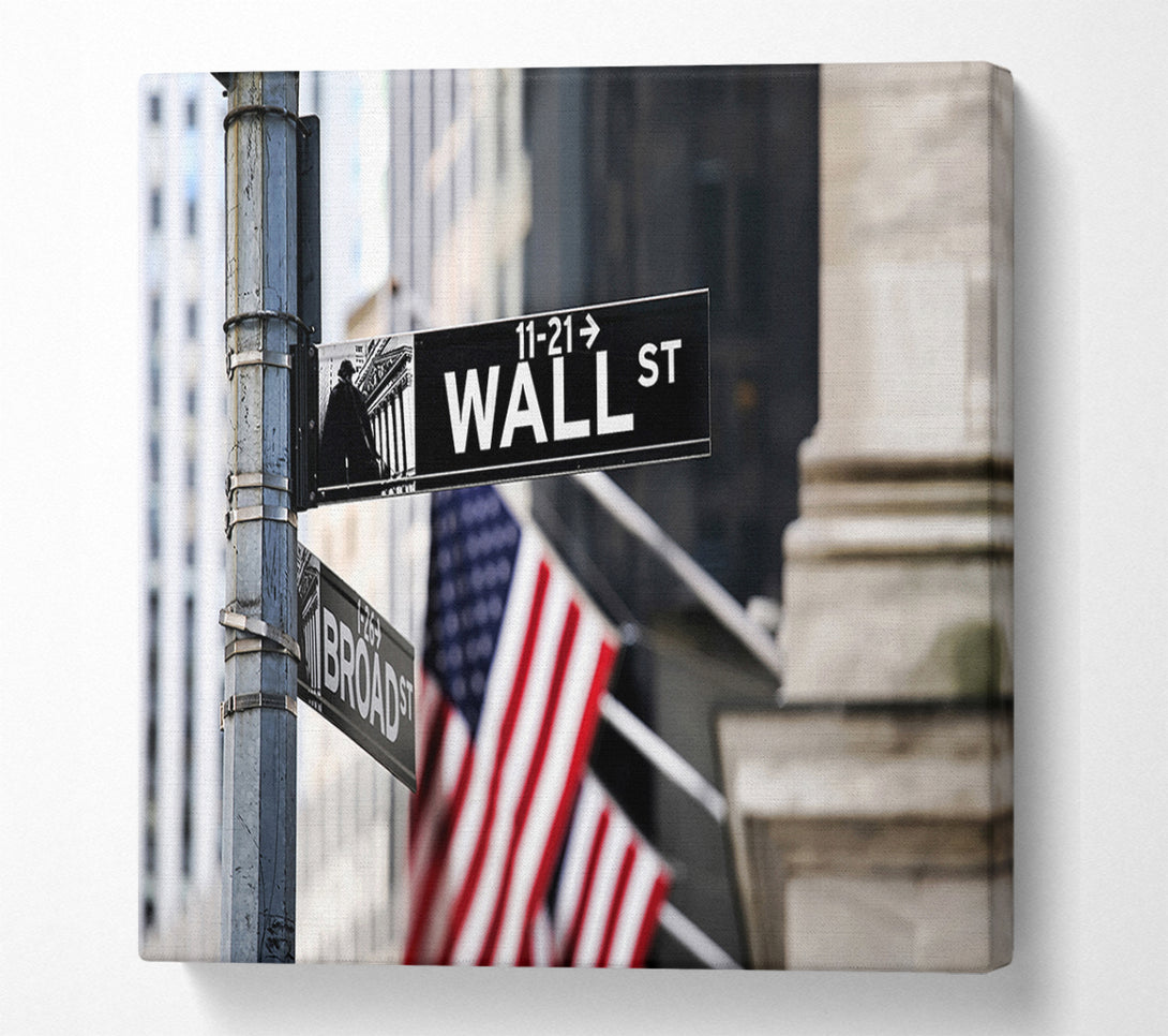  A Canvas Print of Wall St Canvas Print