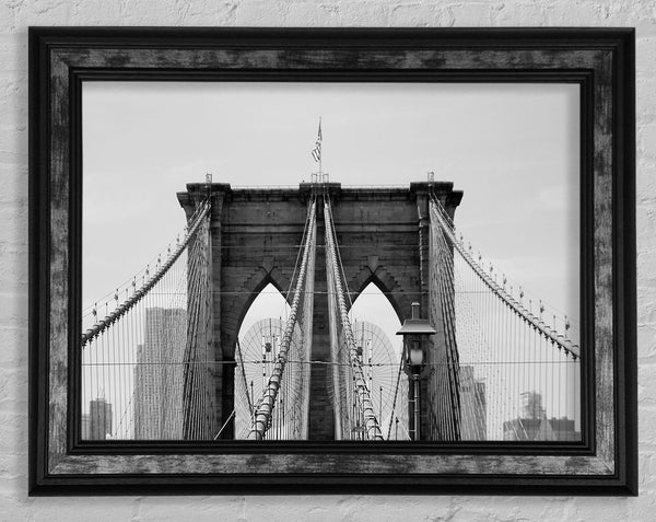 Structure Of Brooklyn Bridge 2 Framed Print