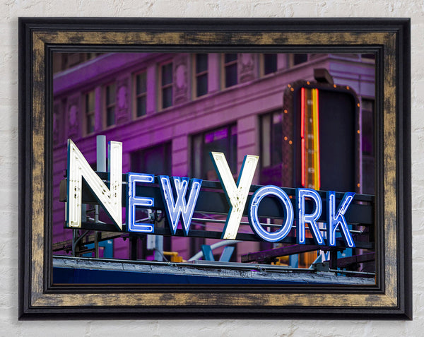 Big City Lights Framed Print