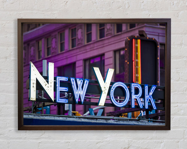 Big City Lights Framed Print