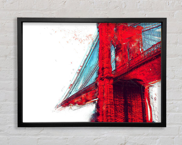 Rote Funky Brooklyn Bridge