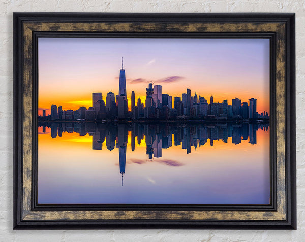 Perfect Sunset Reflections Framed Print