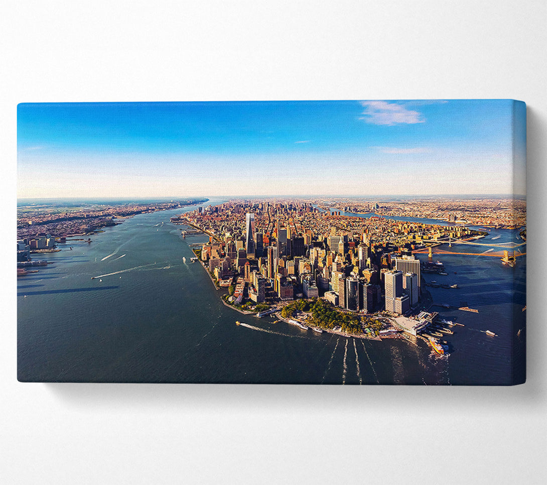  A Canvas Print of The Harbour Around NYC Canvas Print