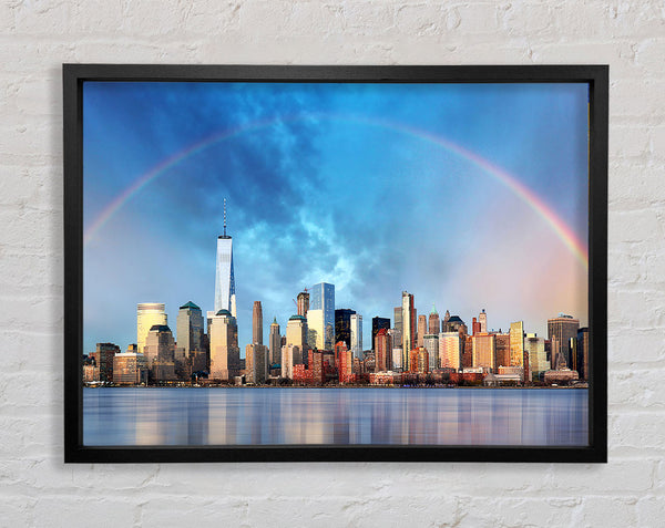 Regenbogen über dem Big Apple