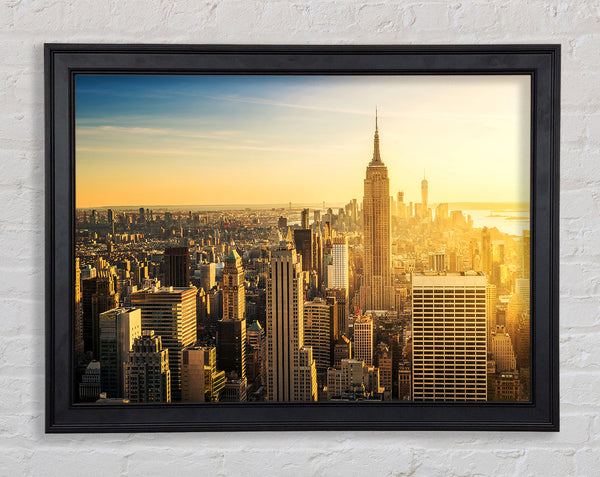Beautiful Yellow Sunrise Framed Print