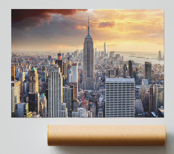 Empire State Building Skies Giclee Print