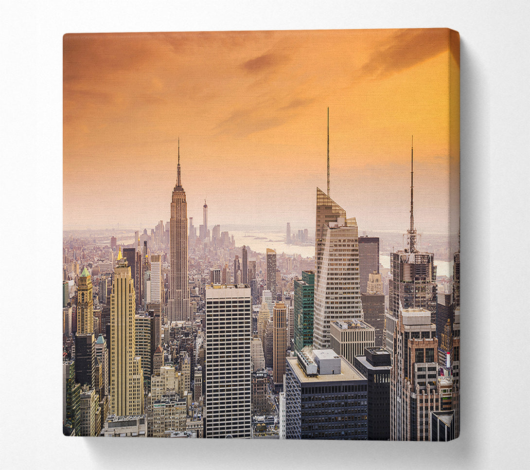 A Canvas Print of East River Sunrise Canvas Print