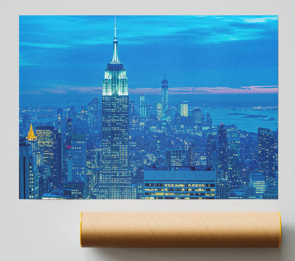 Empire State Building Blues Poster