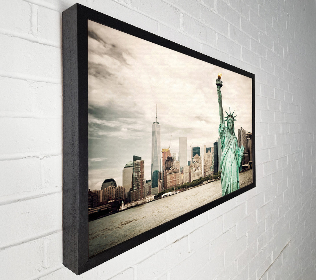  A Canvas Print of Statue Of Liberty Flame Canvas Art