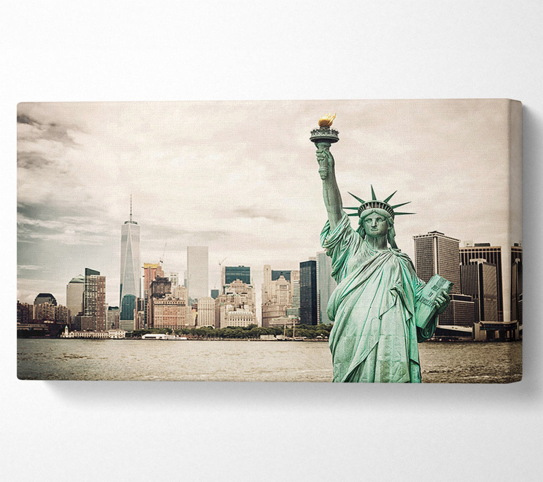  A Canvas Print of Statue Of Liberty Flame Canvas Art
