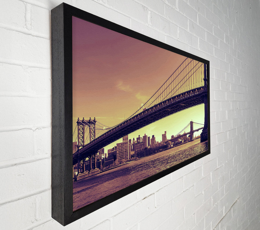 A Canvas Print of Bridges Of NYC Canvas Art