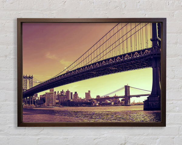 Bridges Of NYC Framed Print