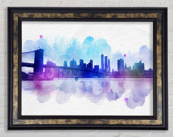 Retro NYC Framed Print